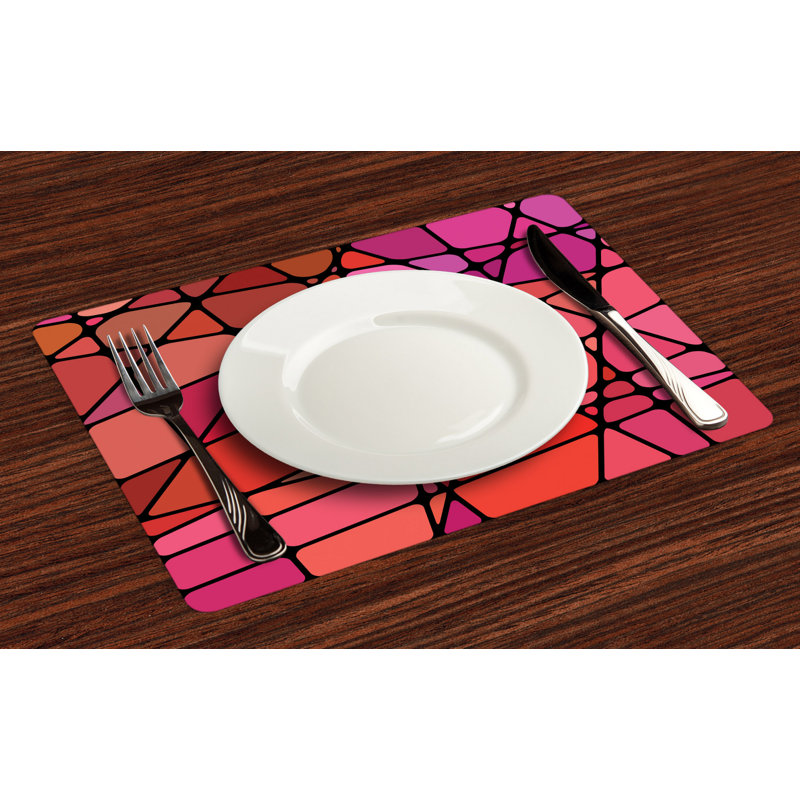 Polyester Abstract Rectangle Placemat