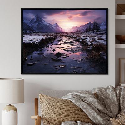 Alaska, crépuscule arctique sur toile