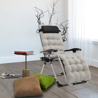 Fauteuil inclinable zéro gravité avec coussin Jacobus