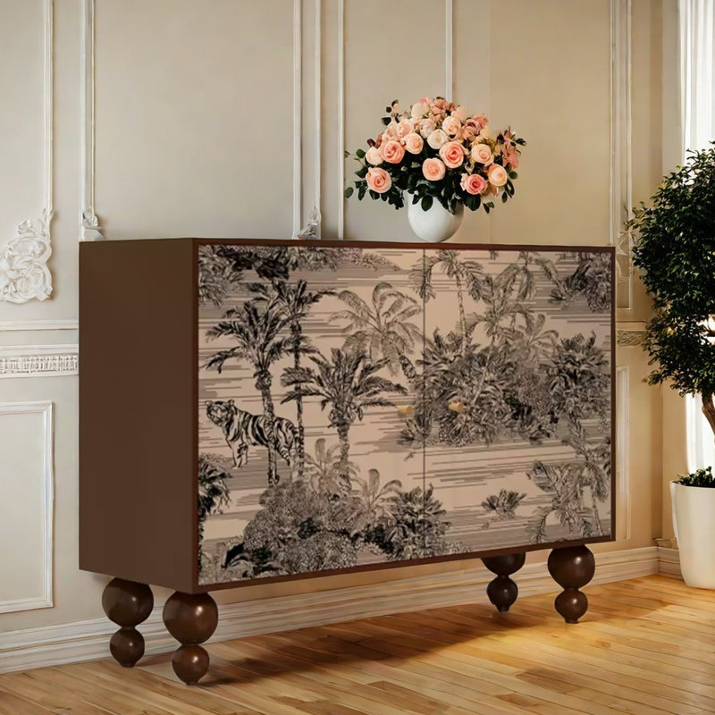 Accent Cabinet Entrance Cabinet Side Cabinet, Walnut