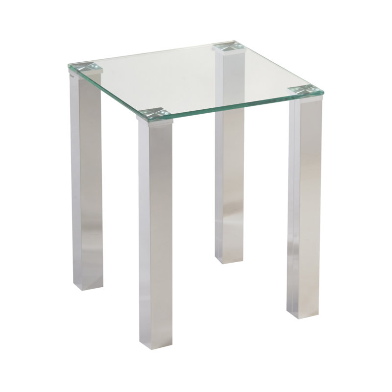 Salem Glass Top End Table