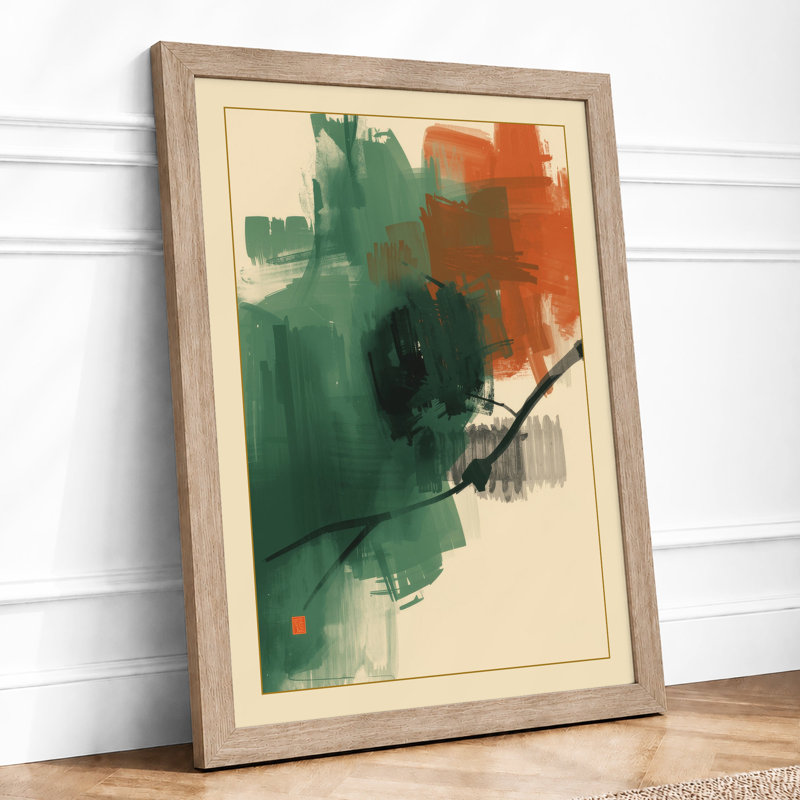 Gestured Forms Abstract - Print, A1 - 84.1 x 59.4 cm, Oak