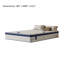 Grand matelas hybride pour grand lit - mousse viscoélastique imprégnée de gel froide de 12 pouces et ressorts ensachés