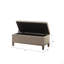 Banc de rangement capitonné à fermeture douce