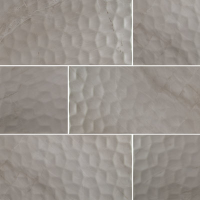 Ahri 12 in. x 24 in. Matte Ceramic Marble Look Wall Tile