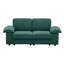 Canapé en velours compact avec rangement caché, causeuse 2 places-2056540157
