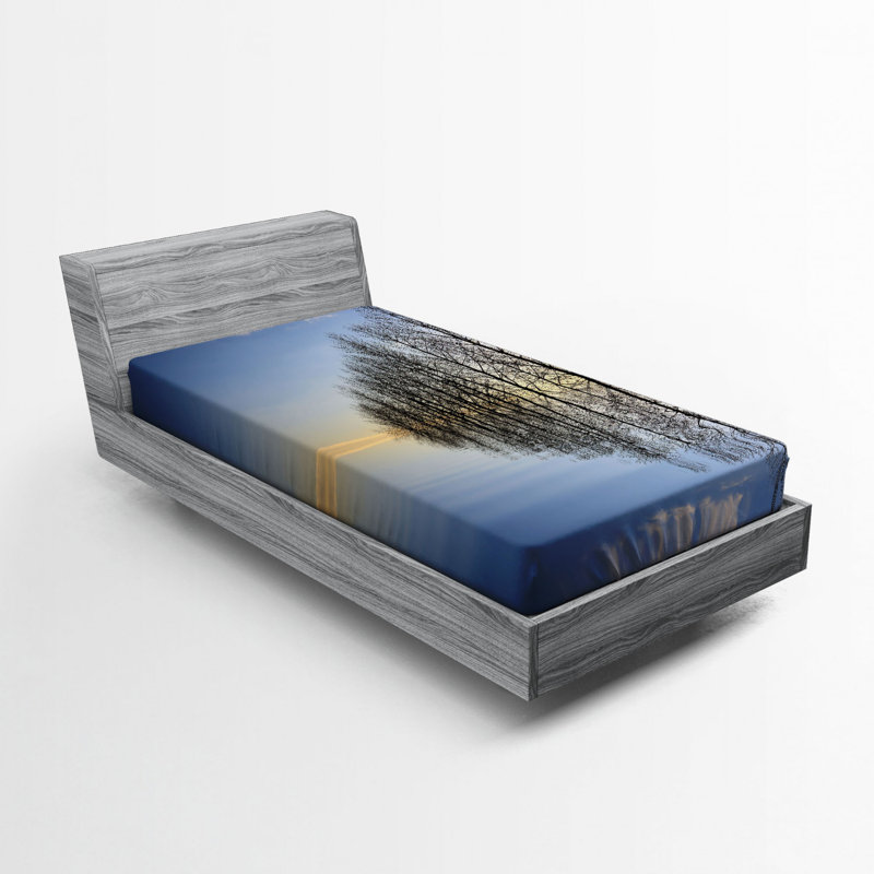 Drap-housse en microfibre Landscape, Drap-housse simple TG