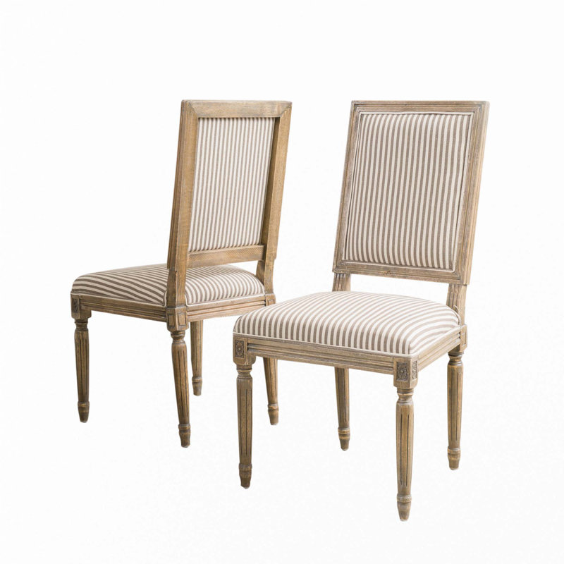 Chaise sans accoudoirs de salle à manger, Beige