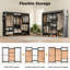 Heavy Duty Clothes Rail with Cover, 175x40x180cm