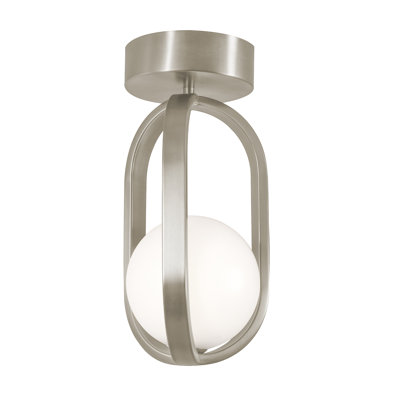Milan - 7'' LED Flush Mount - Satin Nickel