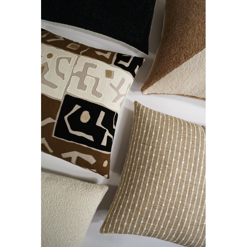 Coussin décoratif Kemp, Récoltes, Carré 22 po
