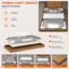 Miroir de salle de bain mural confortable en nickel brossé l 36 po x H 30 po Cozy-943716794-943716796