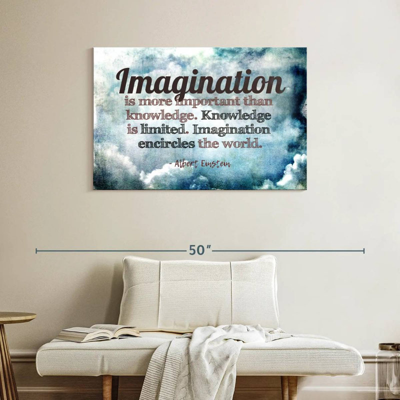 Tergel Albert Einstein's Quote, 26" H x 39" W