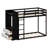 Multi-Functional Bunk Bed Featuring Built-In Shelves, Pegboards, Drawer Storage, And Ambient Lighting-1882444490