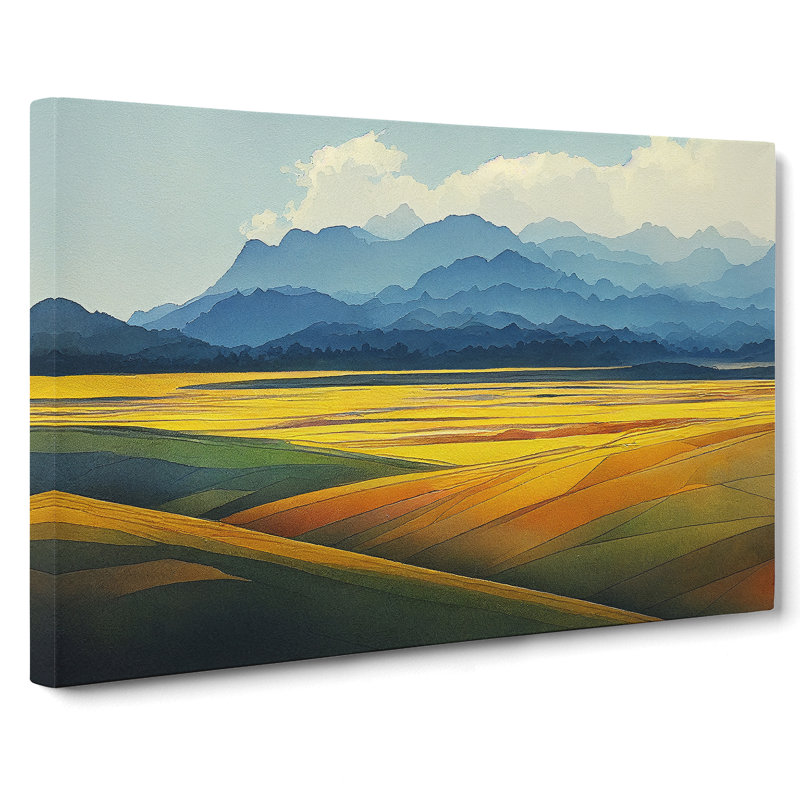 Mountain Meadow Landscape Vol.2 - Wrapped Canvas, 35cm H x 50cm W x 3cm D