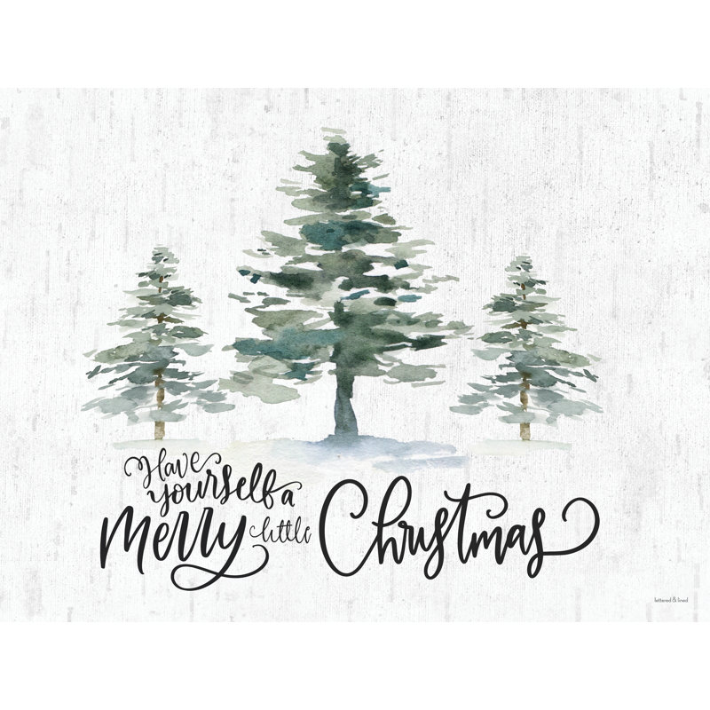 Trio de sapins de Noël avec lettres et doublure, H 24 po x l 36 po x P 1,25 po