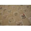 Grand tapis crocheté antique en laine ivoire