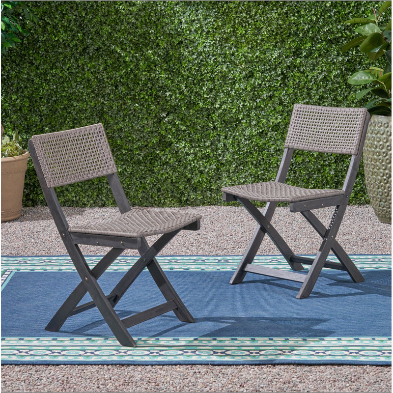 Chaise bistro Hillside, ensemble de 2, Grey