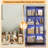 Display Case With Tempered Glass Shelves And Doors