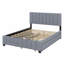 Lit plateforme tapissier avec tiroirs et lit gigogne-1125577074