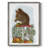 Red Squirrel On Mushroom Framed Print - Solid Wood