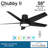 58'' 5 - Blade Outdoor LED Smart Standard Ceiling Fan with Remote Control and Light Kit Included-70546159