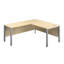 Buariki L-Shaped Metal Base Executive Desk-203599901-203599910-203599911