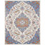 Tapis oriental bleu / ivoire / orange Margorie-221123089