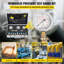 Trousse de test de pression hydraulique, 25/40 / 60Mpa / 11 raccords, pièces de pelle