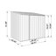 Abri de rangement en acier galvanisé résistant aux intempéries en métal l 5 pi x P 7 po Absco EZI Slider-111668644