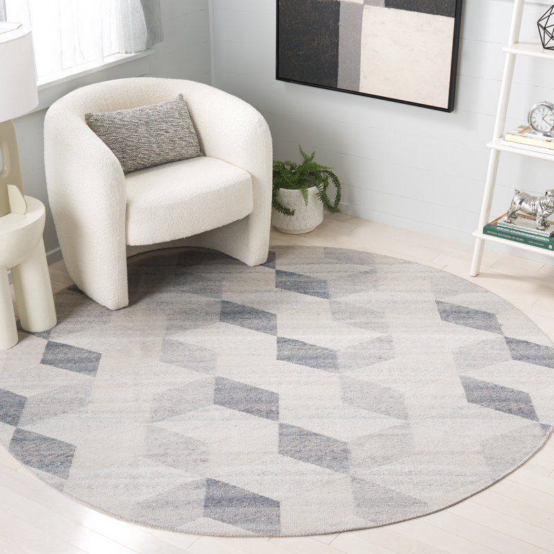 Jartavious Performance Geometric Rug, Round 7'