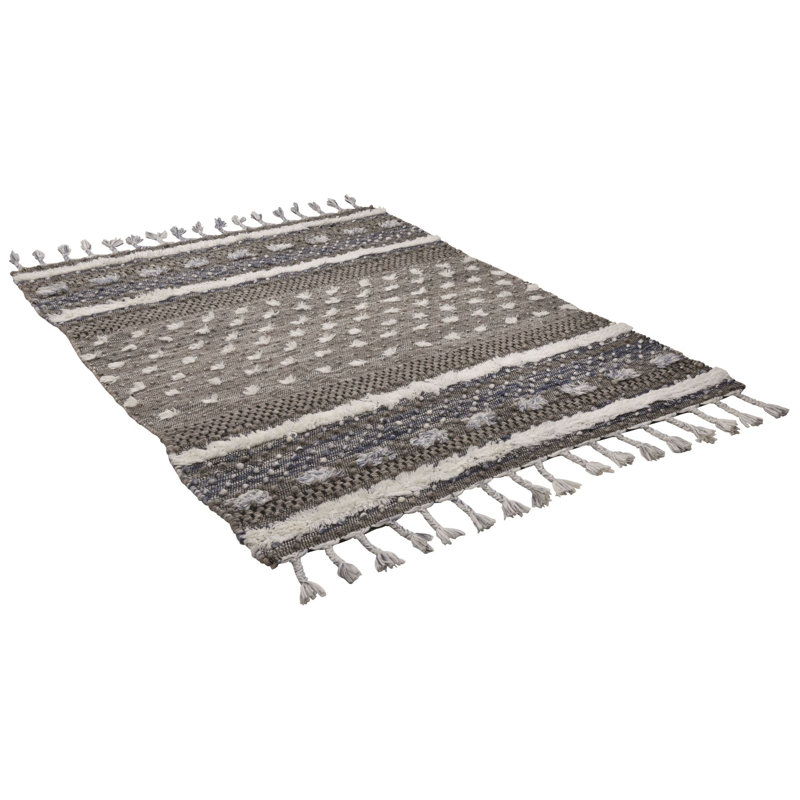 Crowden Geometric Hand Woven Area Rug, Rectangle 140 x 200cm