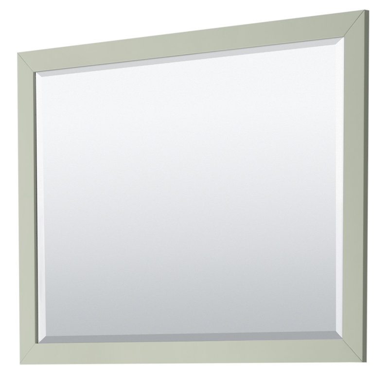 Strada 48" Freestanding Single Bathroom Vanity with Cultured Marble Top, Brushed Nickel, Green / Matte Black, 48" W