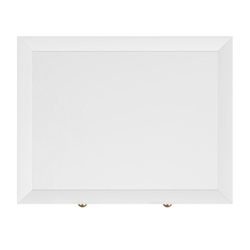 Nora 21 in. W Wood 1 Drawer Small Nightstand with Shelf, Smooth White