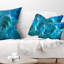 Coussin lombaire à textures fractales circulaires Abstract