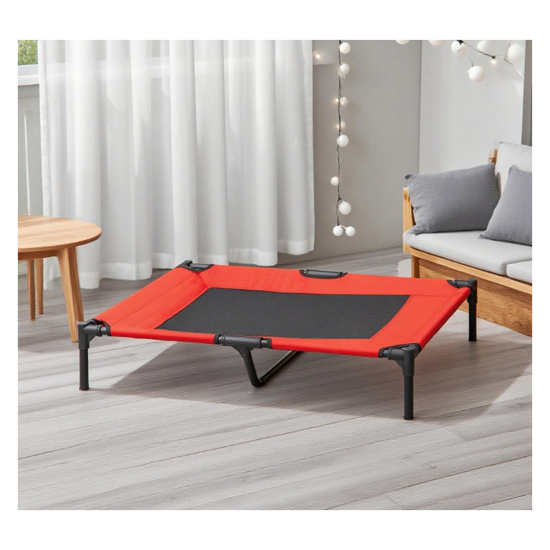 Lit pour chien surélevé rafraîchissant pour l'été, lit surélevé pour animal de compagnie avec débit d'air confortable