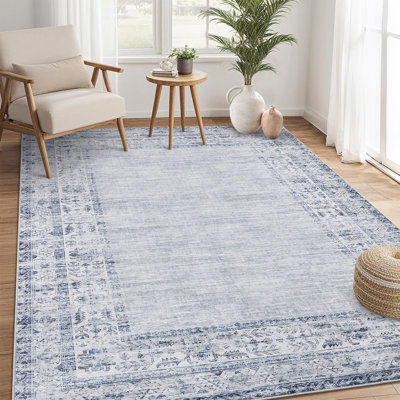 Tapis rétro à bord vieilli avec envers antidérapant
