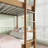 Natural Rubber Wood Twin-Over-Twin Bunk Bed With Boucle Upholstered Headboard, Footboard, Ladder, And Safety Guardrails