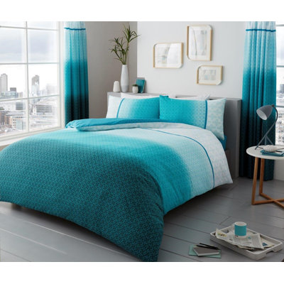 Cotton Blend Geometric Shapes Duvet Cover Set with Pillowcases