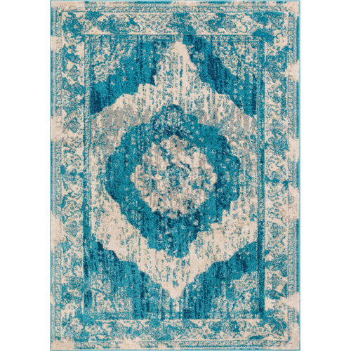 Well Woven Sydney Vintage Medallion Blue Rug & Reviews | Wayfair.co.uk