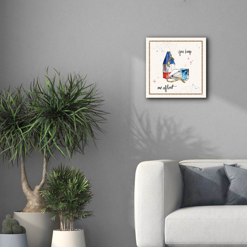  «Coastal Buoys 6» par Anne Tavoletti, art mural sur toile, 18 po x 18 po, H 18 po x l 18 po