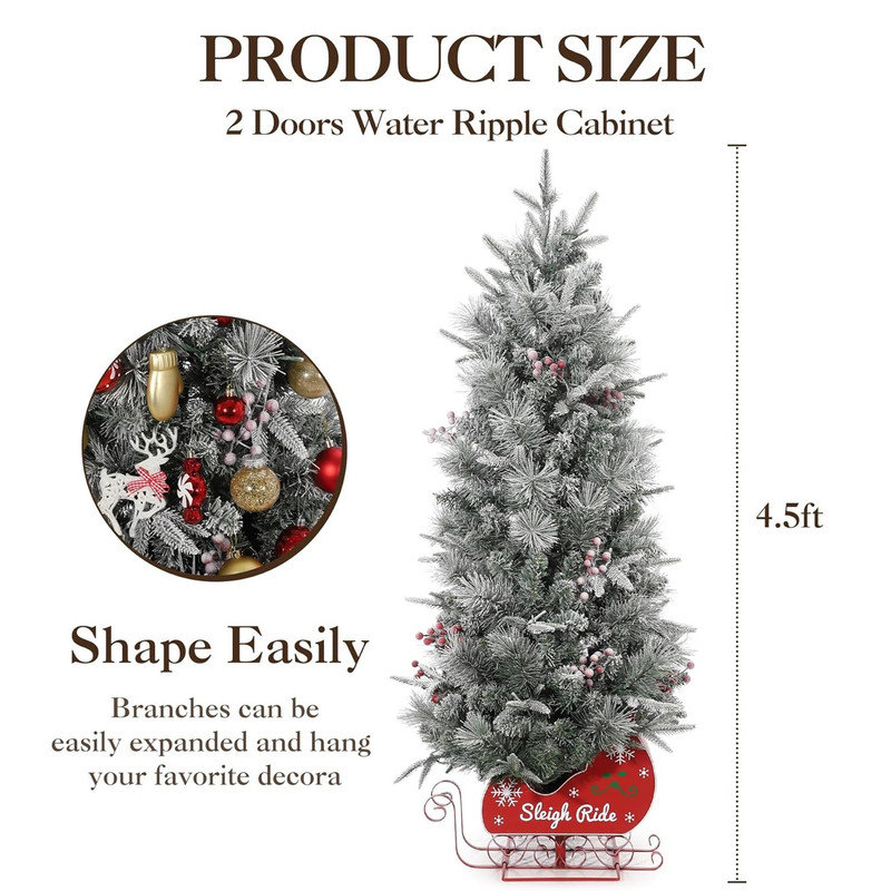 54' H Lighted Artificial Christmas Tree