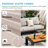 Outdoor Couch Aluminum Patio Furniture Sofa, 7 - Person Seating Group With Cushions, 5 Piece Conversation Sets With Removable Cushion-603046978