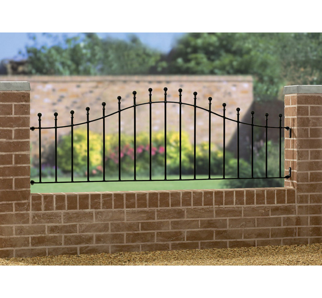 Rosalind Wheeler 183 cm x 62 cm Gartenzaun Begonia aus Metall