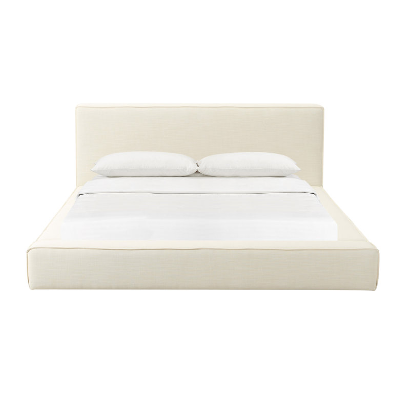Olafur Cream Linen UK Bed, Super King (6')