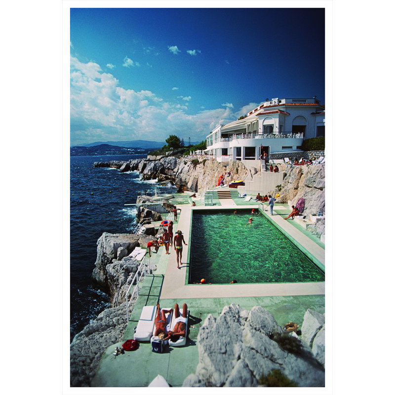 Hotel Du Cap Eden-Roc Print by Slim Aarons, 48.5" H x 32.5" W x 0.1" D, Unframed