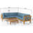 Brava X-Back 4-Piece Sofa Set, L Shape Outdoor Sofa, Outdoor Set-1610129297
