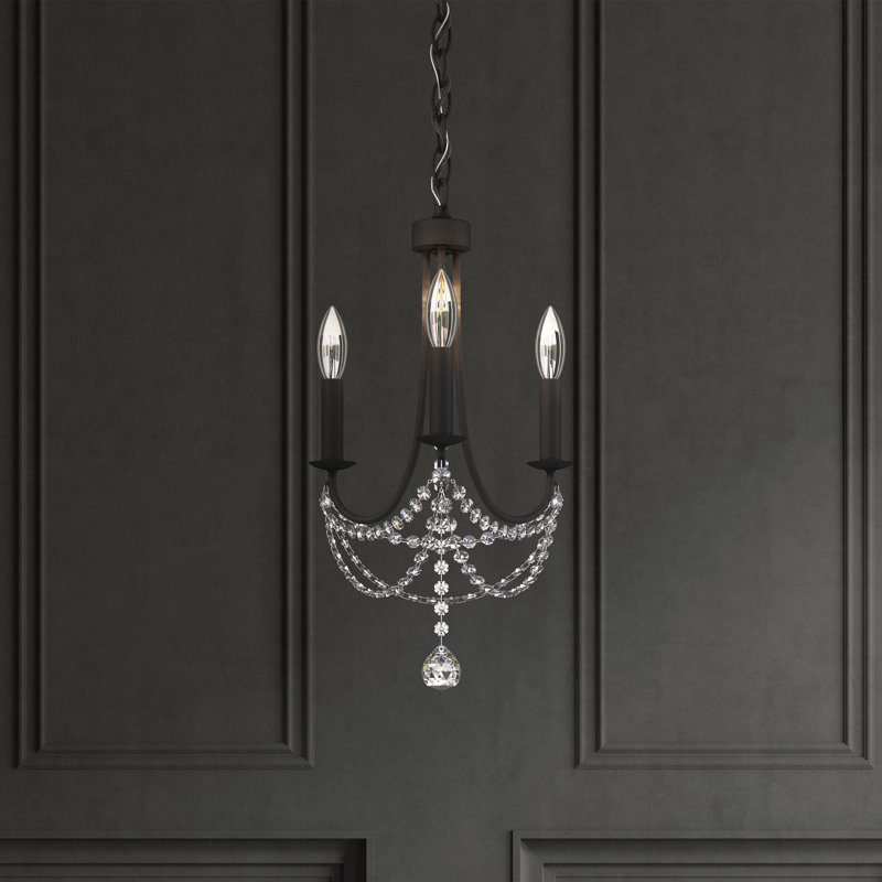 Verdana 3 - Light Chandelier, Black