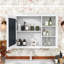Armoire de salle de bain murale avec miroir et rangement réglable