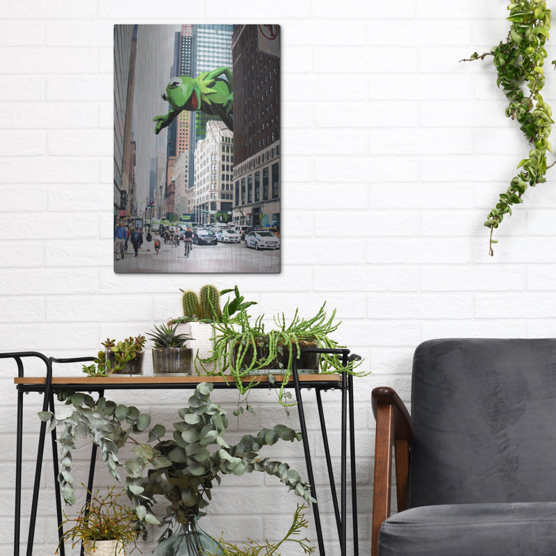  «Greenery» par Keith Thomson, art mural en métal, 12 po x 16 po